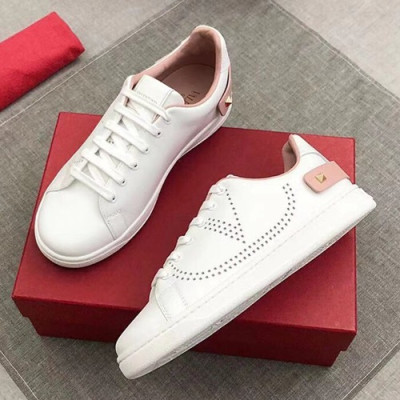 Valentino 2019 Mm / Wm Leather Sneakers - 발렌티노 2019 남여공용 레더 스니커즈,VTS0055,Size(225 - 275).화이트