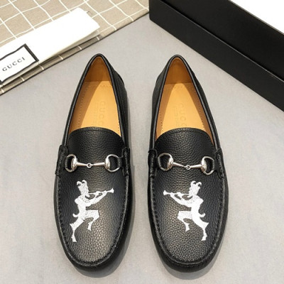 Gucci 2019 Mens Leather Loafer - 구찌 2019 남성용 레더 로퍼 GUCS0154.Size(240 -  275).블랙