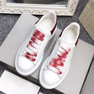 Alexander McQueen 2019 Mm/Wm Oversol Sneakers - 알렉산더맥퀸 2019 남여공용 오버솔 스니커즈 AMQS0007.Size(225 - 275).화이트+레드