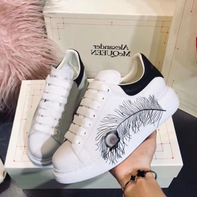 Alexander McQueen 2019 Mm/Wm Oversol Sneakers - 알렉산더맥퀸 2019 남여공용 오버솔 스니커즈 AMQS0011.Size(225 - 270).화이트+블랙