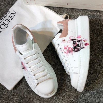 Alexander McQueen 2019 Mm/Wm Oversol Sneakers - 알렉산더맥퀸 2019 남여공용 오버솔 스니커즈 AMQS0026.Size(225 - 270).화이트+핑크