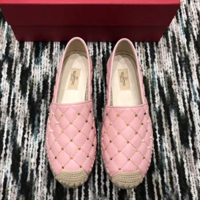 Valentino 2019 Ladies Leather Slip On - 발렌티노 2019 여성용 레더 슬립온 VTS0077.Size(225 - 255).핑크