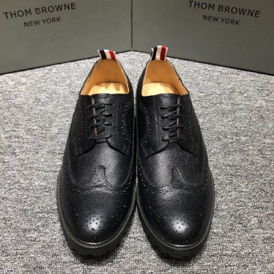 Thom Brown 2019 Mens Leather Oxford Shoes - 톰브라운 2019 남성용 레더 옥스퍼드 슈즈,THOMS0005, 사이즈 (245 - 270),블랙