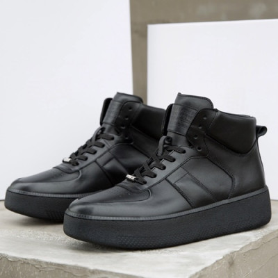 Maison Margiela 2019 Mens Leather Sneakers - 메종 마르지엘라 2019 남성용 레더 스니커즈, MMS0008.Size(245 - 265),블랙