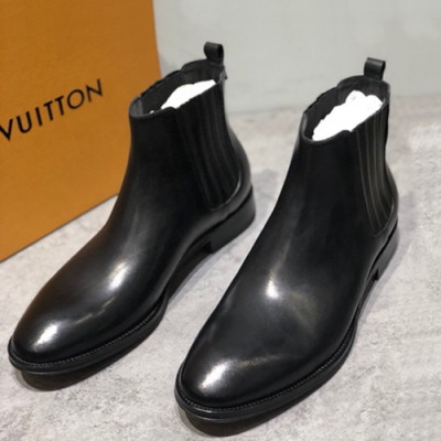 [매장판]Louis vuitton 2019 Mens Leather Boots - 루이비통 2019 남성용 레더 부츠,LOUS0166,Size(245 - 265).블랙