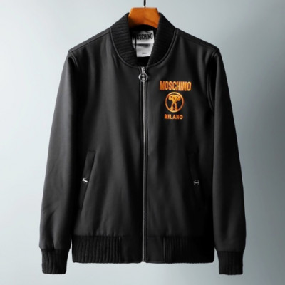 Moschino 2019 Mens Casual Bombar Jacket - 모스키노 2019 남성 캐쥬얼 봄버 자켓 Mos0021x.Size(m - 2xl).블랙