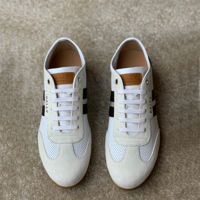 Bally 2019 Mens Leather Sneakers - 발리 2019 남성용 레더 스니커즈,BALS0051,Size(245 - 265).화이트