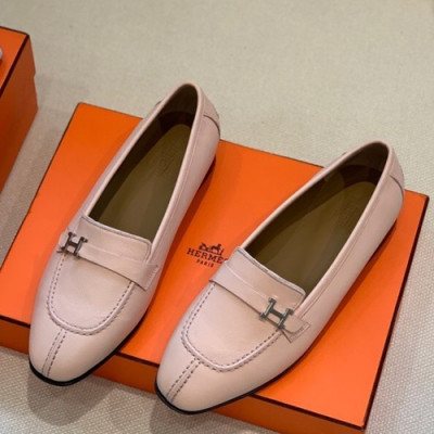 Hermes 2019 Ladies Leather Loafer- 에르메스 2019 여성용 레더 로퍼 HERS0162,Size(225 - 250).베이지