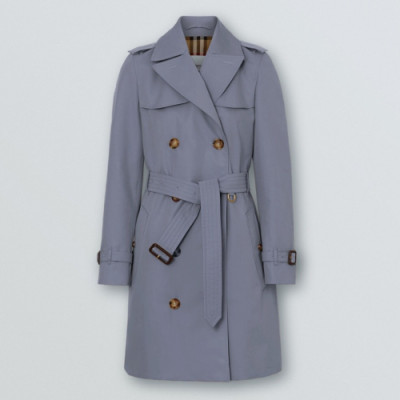 Burberry 2019 Womens Vintage Cotton Trench Coat - 버버리 2019 여성 빈티지 코튼 트렌치 코트 Bur07x.Size(s - xl).블루