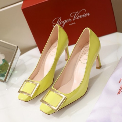 Roger Vivier 2019 Ladies Leather  Pumps High Heel - 로저비비에 2019 여성용 펌프스 하이힐 RVS0065.Size(225 - 250),옐로우