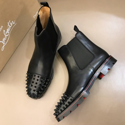 Christian Loubutin 2019 Mens Leather Boots - 크리스챤루부탱 2019 남성용 레더 부츠,CLS0021,Size(240 - 275).블랙