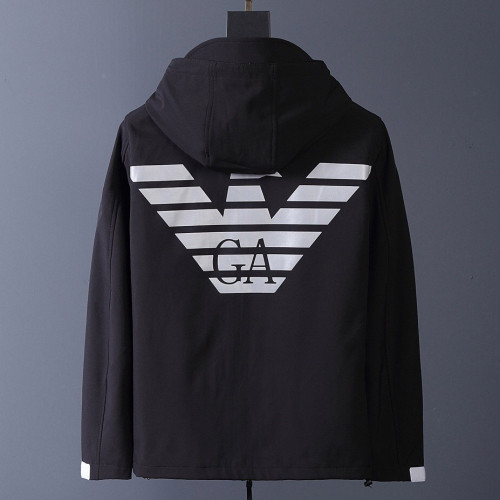 [매장판]Armani 2019 Mens Logo Windproof Jacket - 알마니 2019 남성 로고 방풍자켓 Arm0226x.Size(m - 3xl)블랙