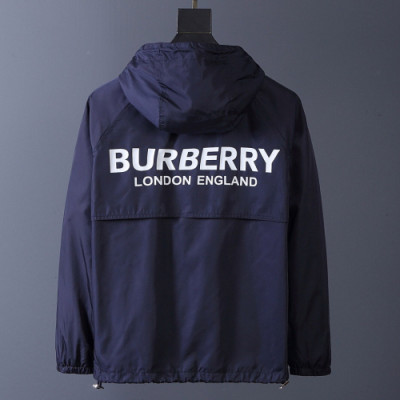 Burberry 2019 Mens Logo Casual Windproof Jacket - 버버리 2019 남성 로고 캐쥬얼 방풍자켓 Bur0881x.Size(m - 3xl).네이비