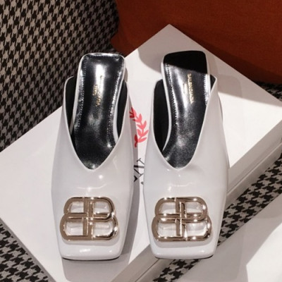 Balenciaga 2019 Ladies Leather Bloafer - 발렌시아가 2019 여성용 레더 블로퍼 BALS0025.Size(225 - 245).화이트