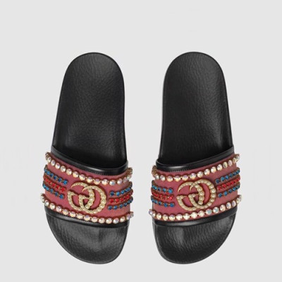 Gucci 2019 Ladies Slipper - 구찌 2019 여성용 슬리퍼 GUCS0195.Size(225 -  255).레드