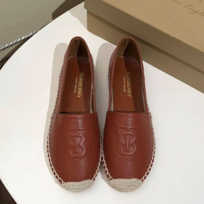 Burberry 2019 Ladies Leather Slip On - 버버리 2019 여성용 레더 슬립온 BURS0018,Size(225 - 250).브릭브라운