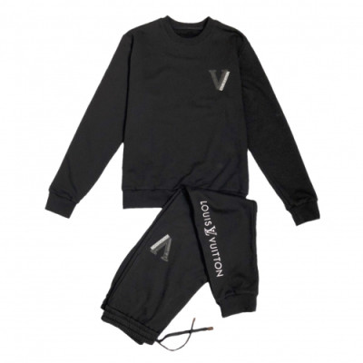 Louis vuitton 2019 Mens Casual Logo Training Clothes&Pants - 루이비통 2019 남성 캐쥬얼 로고 트레이닝복&팬츠 Lou01218x.Size(s - 3xl).블랙