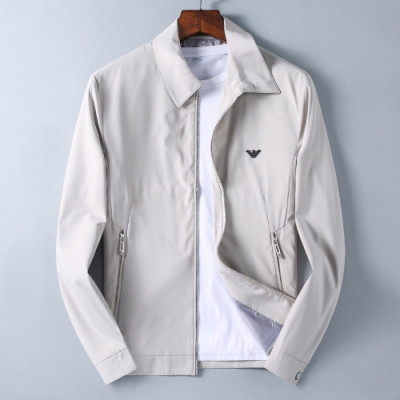 Armani 2019 Mens Logo Casual Cotton Jacket - 알마니 2019 남성 로고 캐쥬얼 코튼 자켓 Arm0234x.Size(m - 3xl).2컬러(크림/네이비)