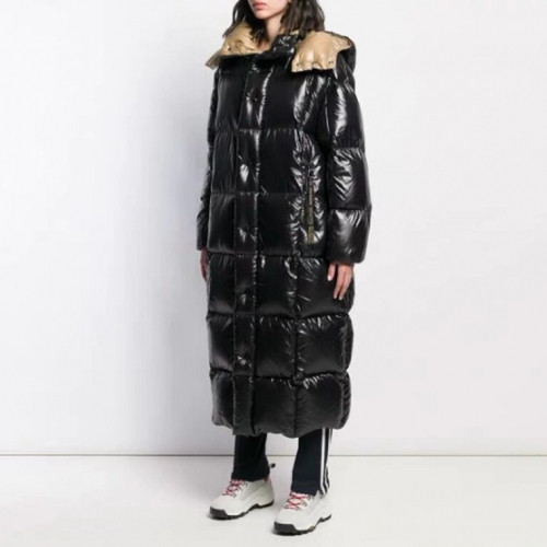 Moncler 2019 Womens Patch Logo Modern Long Down Padding - 몽클레어 2019 여성 패치 로고 모던 롱다운 패딩 Moc0616x.Size(s - xl).블랙