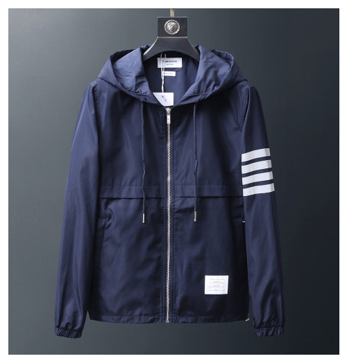 Thom Browne 2019 Mens Casual Windproof Jacket - 톰브라운 2019 남성 캐쥬얼 방풍자켓 Thom0182x.Size(m - 3xl).블루