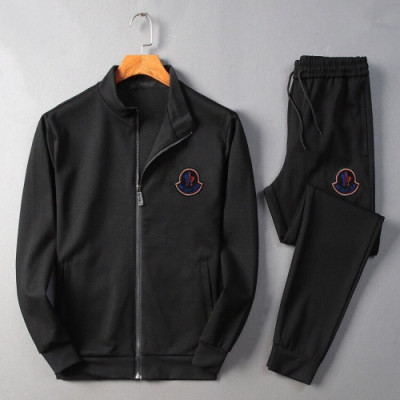 Moncler 2019 Mens Patch Logo Training Clothes&Pants - 몽클레어 2019 남성 패치 로고 트레이닝복&팬츠 Moc0633x.Size(m - 3xl).블랙