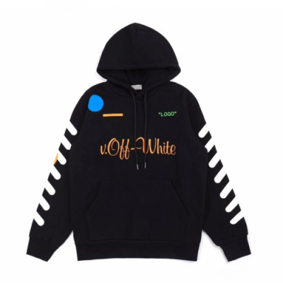 Off-white 2019 Mm/Wm Logo Cotton HoodT - 오프화이트 남자 로고 코튼 후드티 Off0114x.Size(m- xl).블랙