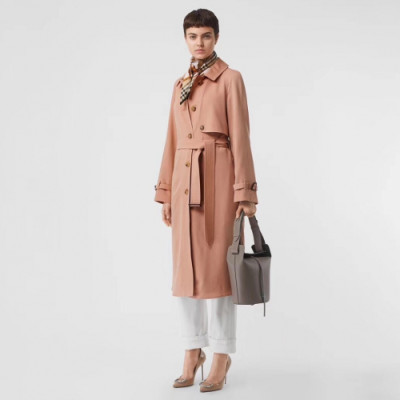 Burberry 2019 Womens Vintage Cotton Trench Coat - 버버리 2019 여성 빈티지 코튼 트렌치 코트 Bur0966x.Size(s - 2xl).베이지브라운