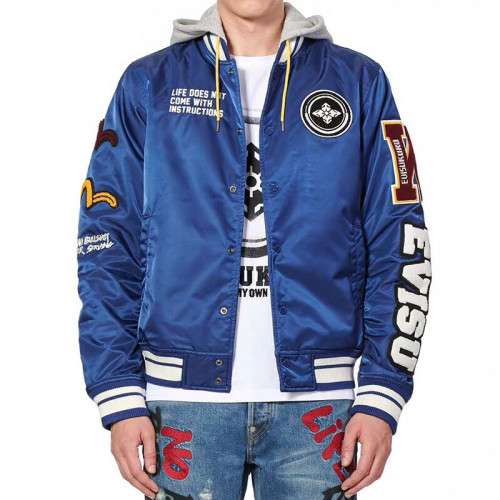 Evisu Mens Embroidery Evisukuro Casual Jacket - 에비수 2019 남성 자수 갈매기 캐쥬얼 자켓 Evi03x