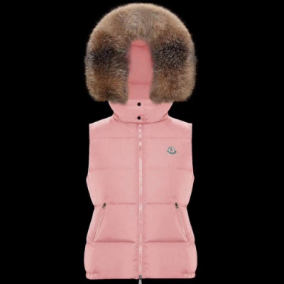 Moncler  2019 Womens Patch Logo Down Pedding Vest - 몽클레어 2019 여성 패치 로고 다운 패딩 조끼 Moc0663x.Size(s - l).핑클