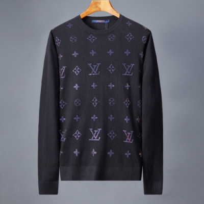 Louis vuitton 2019 monogram Crew neck Sweater - 루이비통 2019 남성 모노그램 크루넥 스웨터 Lou01228x.Size (s - 2xl).블랙