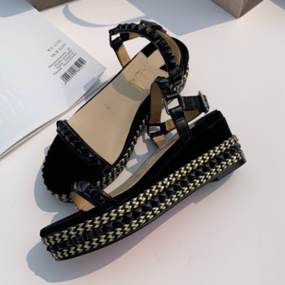 Christian Loubutin 2019 Suede Sandal - 크리스챤 루부탱 2019 여성용 스웨이드 샌들,CLS0031.Size (225 - 245).블랙