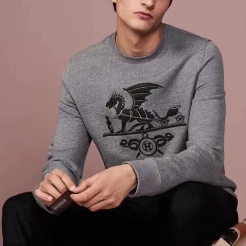 Burberry 2019 Mens Logo Cotton Man-to-man - 버버리 2019 남성 로고 코튼 맨투맨 Bur1011x.Size(m - 2xl).그레이