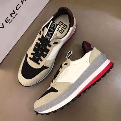 Givenchy 2019 Mens Leather Running Shoes - 지방시 2019 남성용 레더 런닝슈즈 GIVS0041,Size(240 - 270).화이트+베이지그레이