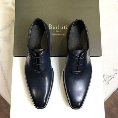 Berluti 2019 Mens Leather Oxford Shoes -  벨루티 2019 남성용 레더 옥스퍼드 슈즈 BERTS0018.Size(240 - 275).네이비