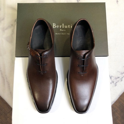 Berluti 2019 Mens Leather Oxford Shoes -  벨루티 2019 남성용 레더 옥스퍼드 슈즈 BERTS0019.Size(240 - 275).브라운