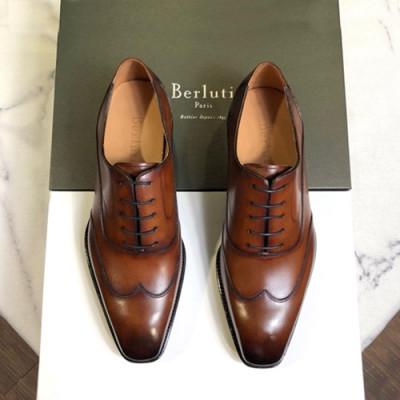 Berluti 2019 Mens Leather Oxford Shoes -  벨루티 2019 남성용 레더 옥스퍼드 슈즈 BERTS0020.Size(240 - 275).브라운