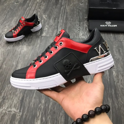 Philipp plein 2019 Mens Leather Sneakers  - 필립플레인 2019 남성용 레더 스니커즈 PPS0045,Size(240 - 275).블랙