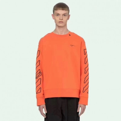 Off-white 2019 Mens Logo Cotton Oversize Man-to-man - 오프화이트 남성 로고 코튼 오버사이즈 맨투맨 Off0144x.Size(xs - l).오렌지