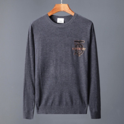 Burberry 2019 Mens Retro Logo Crew - neck Sweater - 버버리 2019 남성 레트로 로고 크루넥 스웨터  Bur01049x.Size(s - 2xl).그레이