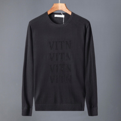 Valentino 2019 Mens Logo Wool sweater - 발렌티노 2019 남성 로고 울 스웨터 Val0237x.Size(s - 2xl).블랙