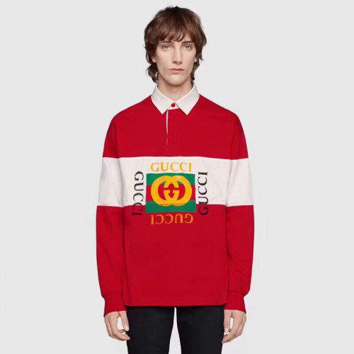 Gucci 2019 Mens Logo Cotton Man-to-man - 구찌 2019 남성 로고 코튼 긴팔티 Guc01318x.Size(s - l).레드