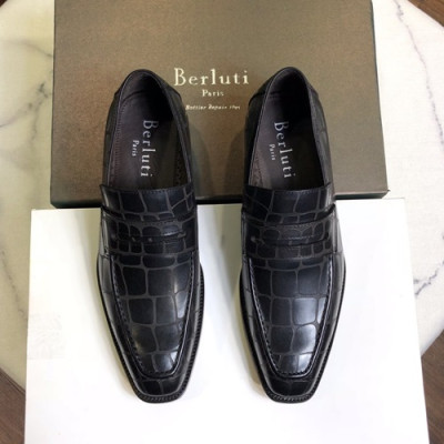 Berluti 2019 Mens Leather Oxford Shoes -  벨루티 2019 남성용 레더 옥스퍼드 슈즈 BERTS0028.Size(240 - 270).블랙