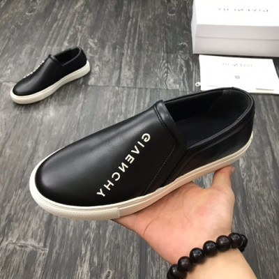 Givenchy 2019 Mens Leather Slip On - 지방시 2019 남성용 레더 슬립온 GIVS0047,Size(240 - 270).블랙