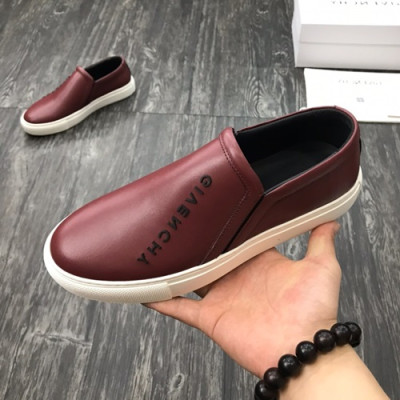 Givenchy 2019 Mens Leather Slip On - 지방시 2019 남성용 레더 슬립온 GIVS0049,Size(240 - 270).와인