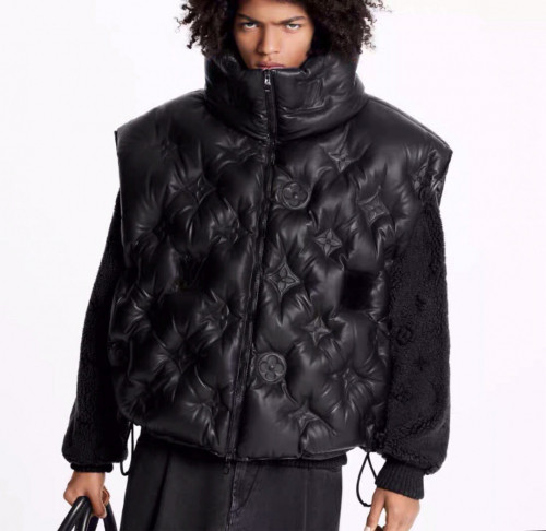 Louis vuitton 2019 Mens Logo Down Padding Vest - 루이비통 2019 남성 로고 다운 패딩조끼 Lou01230x.Size(m - xl).블랙