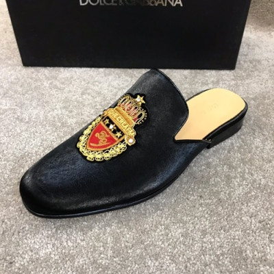 Dolce&Gabbana 2019 Mens Leather Bloafer - 돌체앤가바나 2019 남성용 레더 블로퍼 DGS0057,Size(240 - 270).블랙