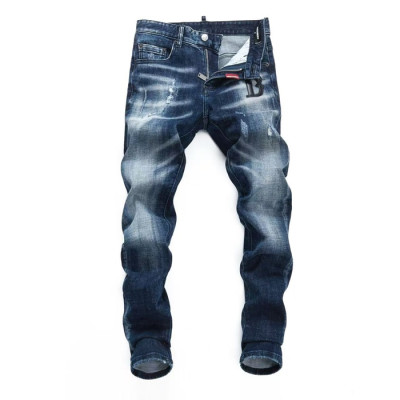 Dsquared2 2026 Mens Slim Fit Denim Pants - 디스퀘어드2 남성 슬림핏 데님 팬츠 Dsq0024x.Size(28 - 38).블루