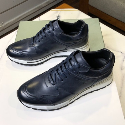 Berluti 2019 Mens Leather Sneakers -  벨루티 2019 남성용 레더 스니커즈 BERTS0036.Size(240 - 270).네이비