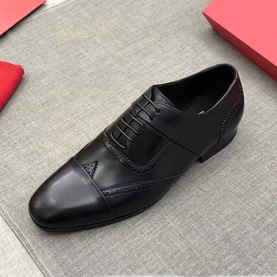 Ferragamo 2019 Mens Leather Oxford Shoes - 페라가모 2019 남성용 레더 옥스퍼드 슈즈 FGMS0084,Size(240 - 275).블랙