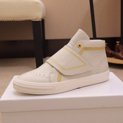 Versace 2019 Mens Leather Sneakers - 베르사체 2019 남성용 레더 스니커즈 VERS0056.Size (240 - 270).화이트